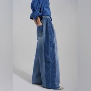 The Frankie Shop Gatlin Blue Denim Jeans